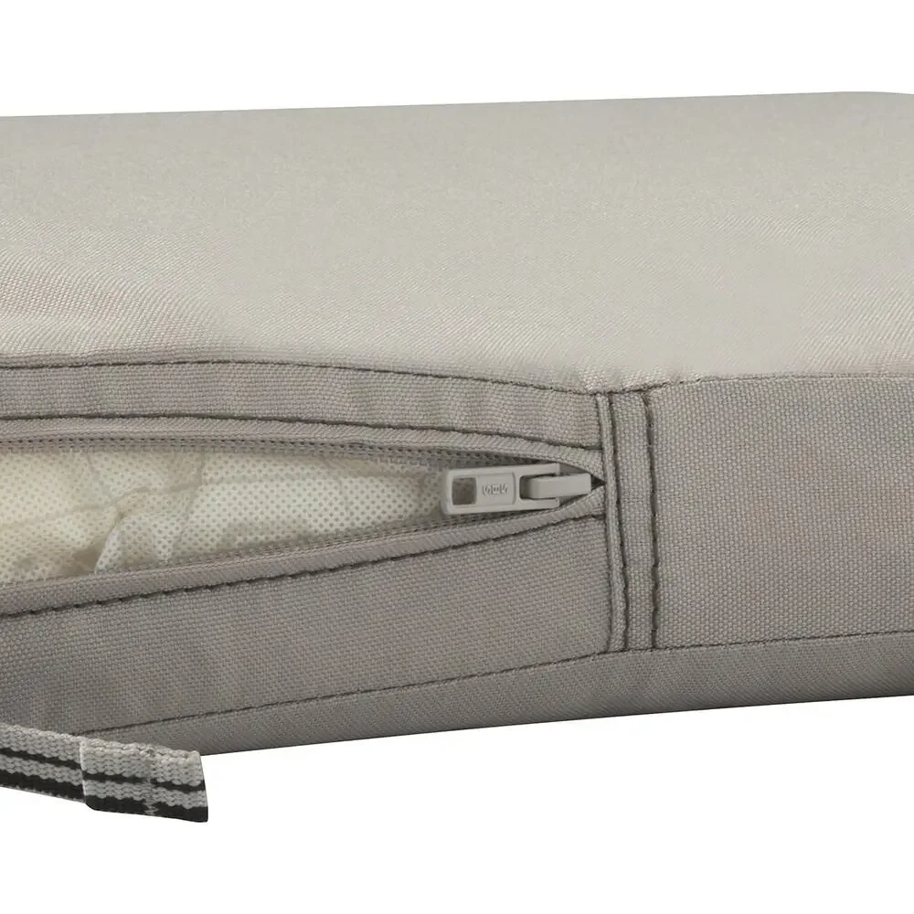 NWT Classic Accessories Ravenna Patio Bench/Settee Cushion Slip Cover,Mushroom